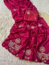 Jilu Soft Shine Ho Silk Fabric With Handwork Saree Wholesale Suppliers In Mumbai